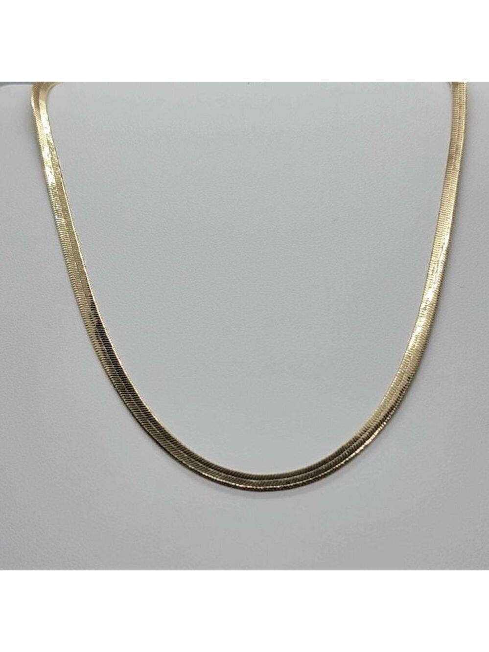 Brazilian 18k Gold Filled Herring Bone Chain